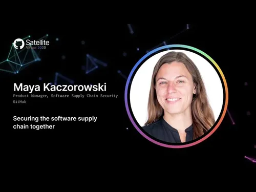 Preview of talk: GitHub Satellite 2020 | Securing the software supply chain together