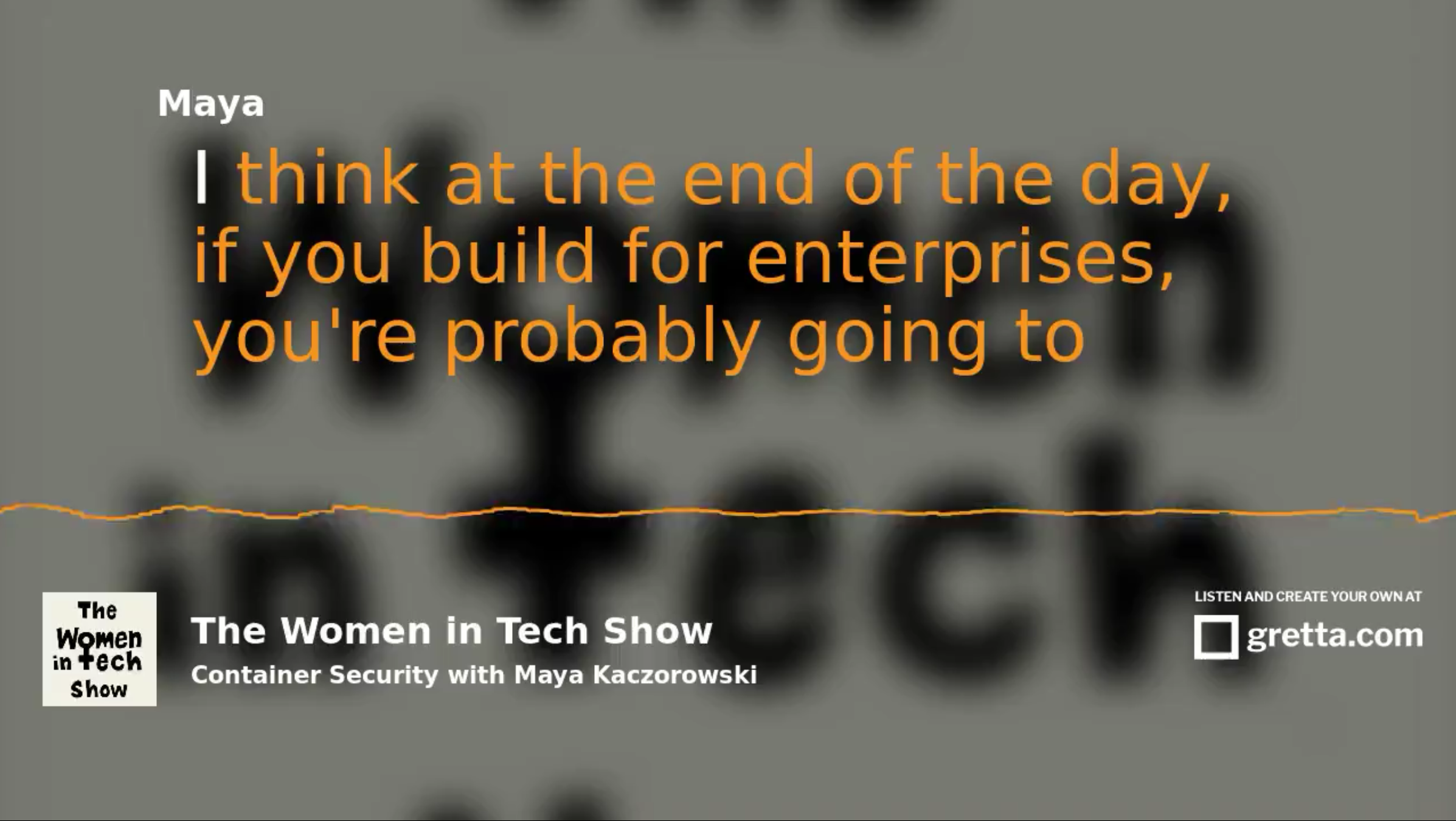 Women in Tech Podcast | Container Security